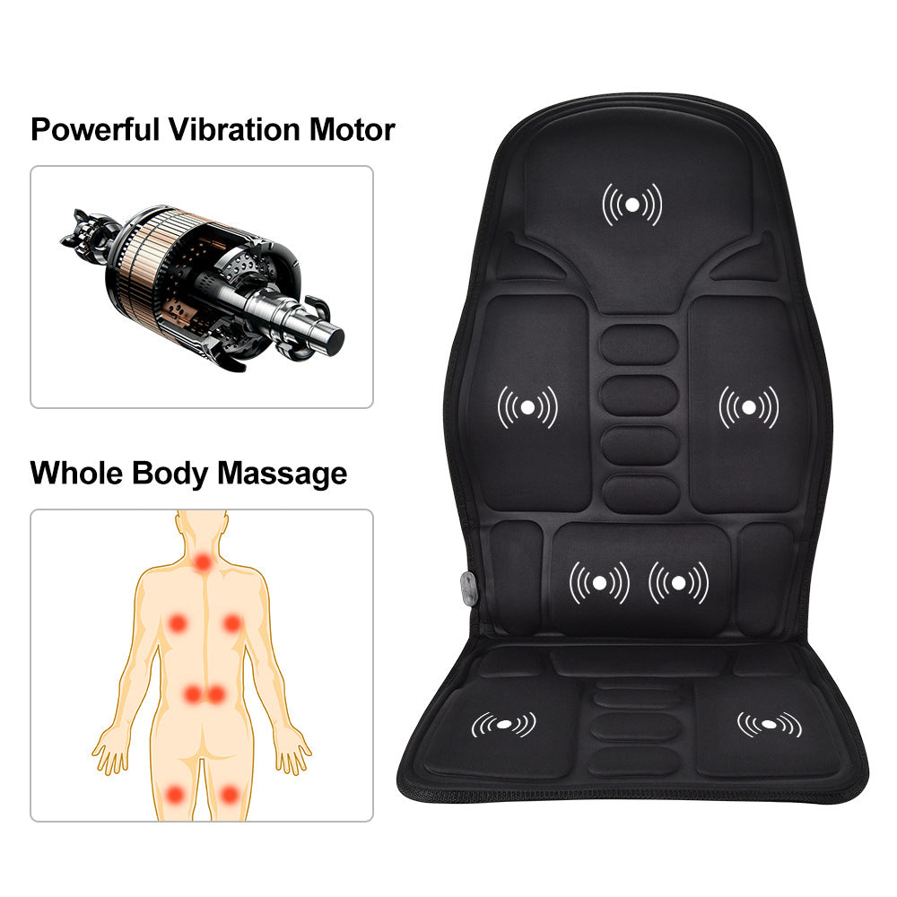 Cojín de asiento de masaje con calefacción para coche de ocio/hogar
