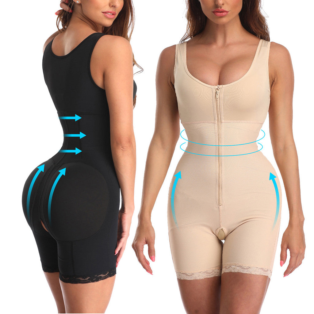 Women's Zip Up Shaping Bodysuit