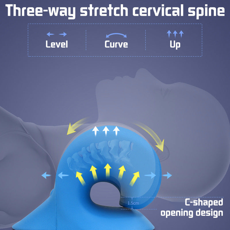 Estiramiento de la columna cervical, relajación muscular por gravedad, ensanchador de cuello para corrección de la columna vertebral