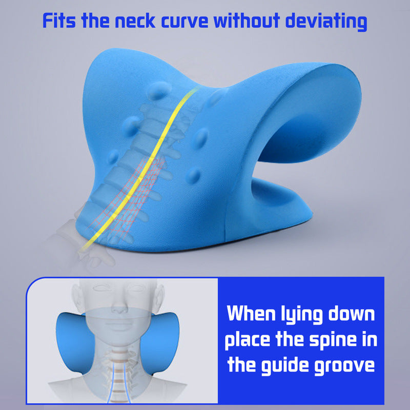 Estiramiento de la columna cervical, relajación muscular por gravedad, ensanchador de cuello para corrección de la columna vertebral