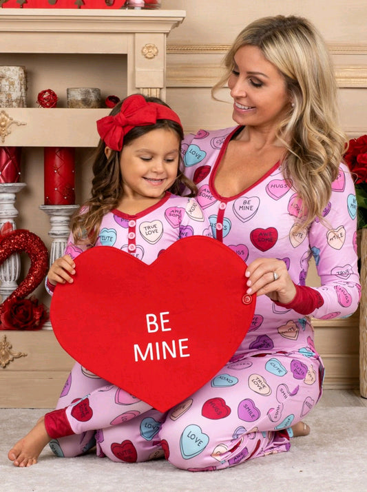Sweet Hearts Mommy & Me Pajama Set