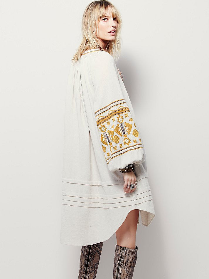 Bohemian Style Embroidered Dress