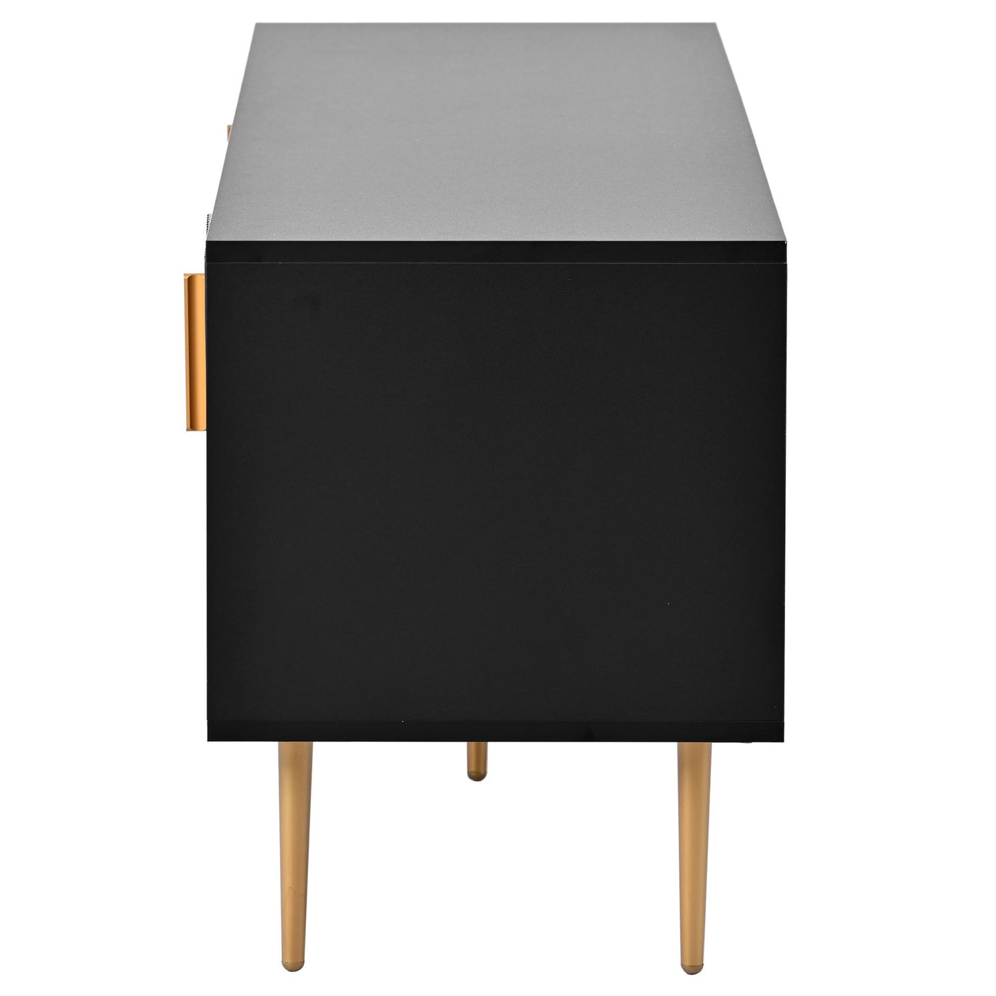 Modern Black and Champagne TV Stand (For TV's up to 75'')