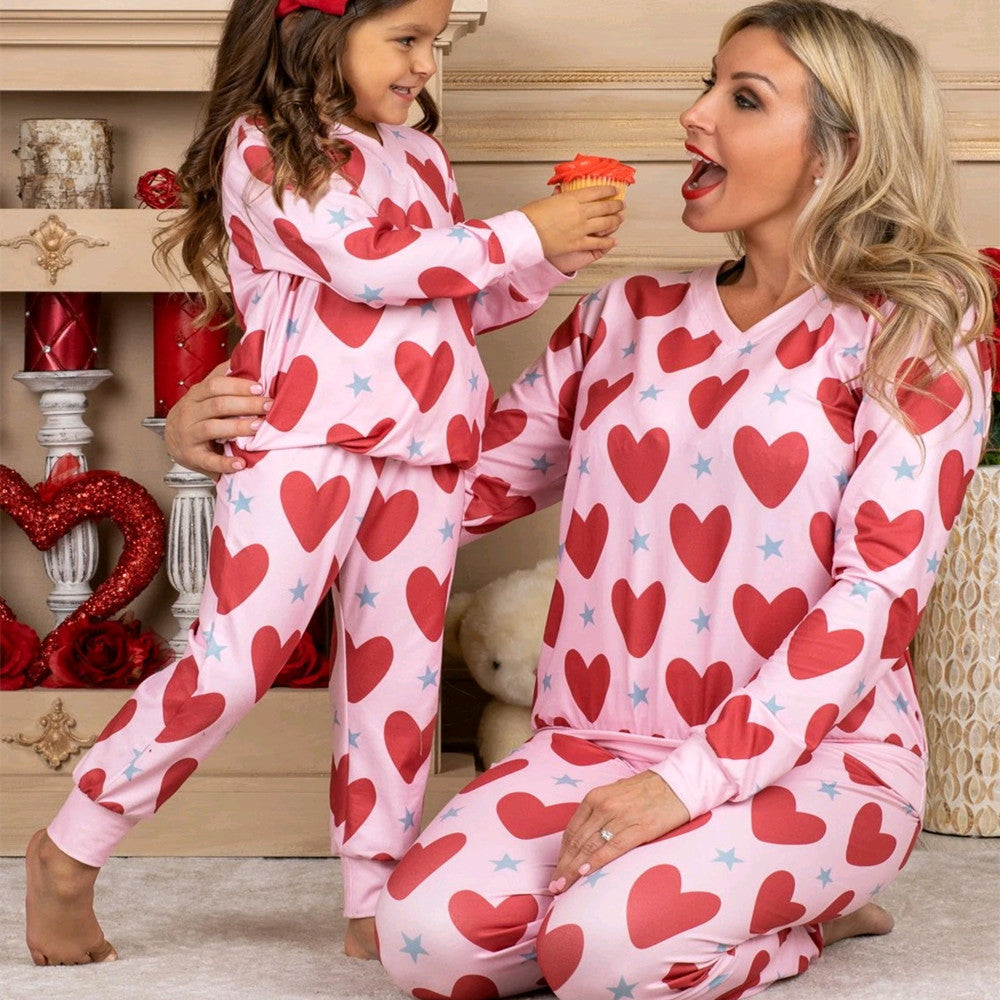 Pyjama für Mama und ich zum Valentinstag