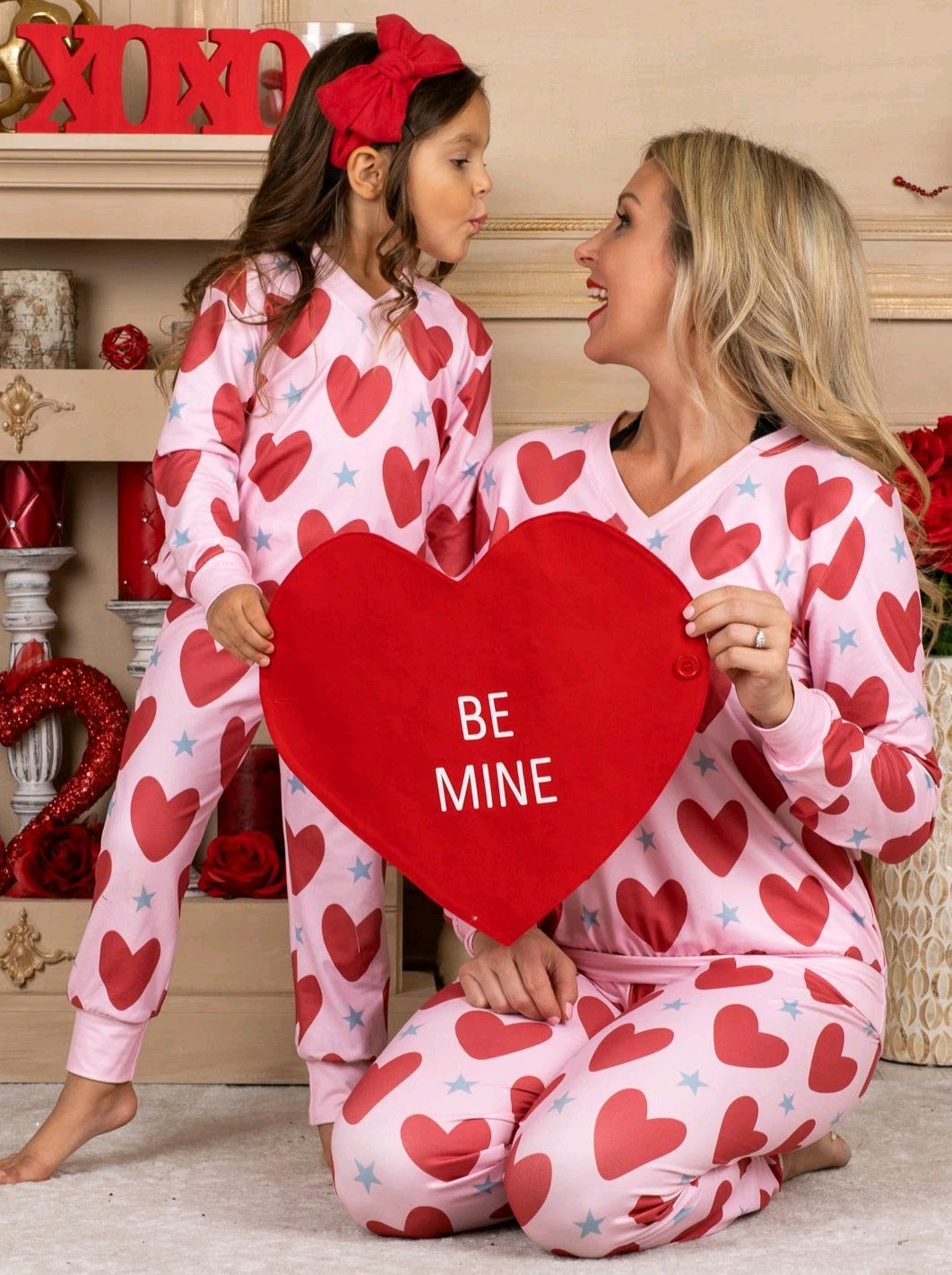 Valentine's Day Mommy & Me Pajama's